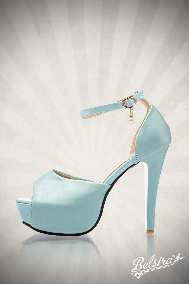 Retro Riemchen-Pumps